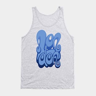 London lettering art - baby blue Tank Top